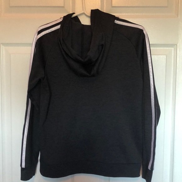 adidas Black Tracksuit Hoodie - Youth Large - Picture 2 of 6